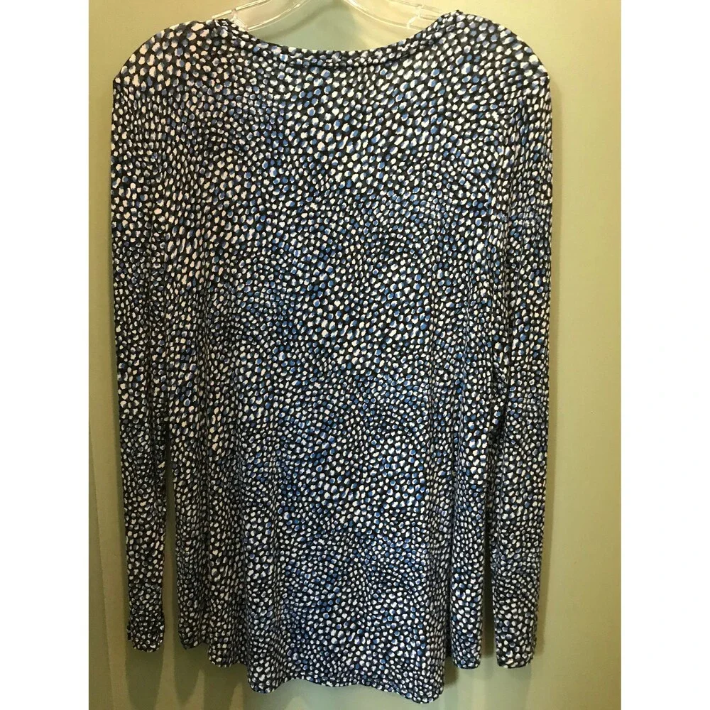 APT. 9 long sleeve printed blouse -size S